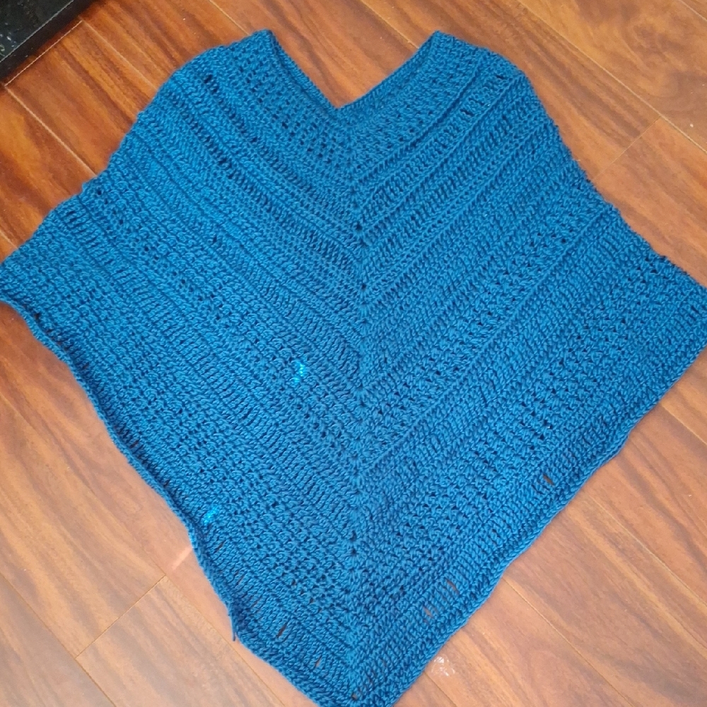 Elegant Teal Women's Poncho